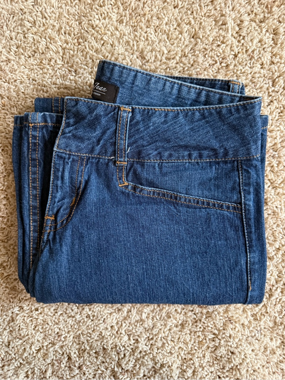 Victoria Secret London Jeans Women’s Wide Leg Jeans in Dark Blue Denim Early2000